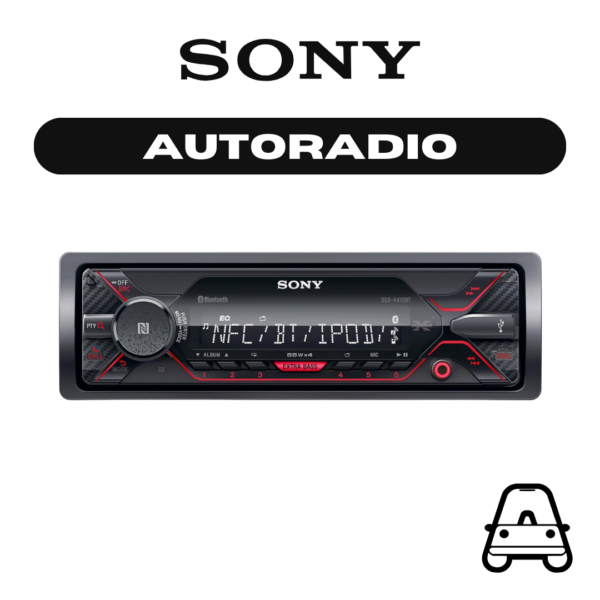 DSX-A410BT - SONY AUTORADIO SENZA LETTORE CD, DUAL BLUETOOTH, NFC