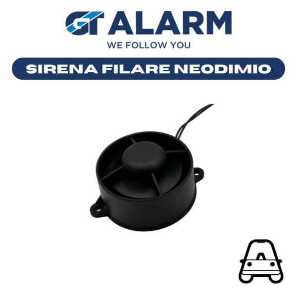 GT843/24V - SIRENA ELETTRONICA FILARE CON SPEAKER NEODIMIO