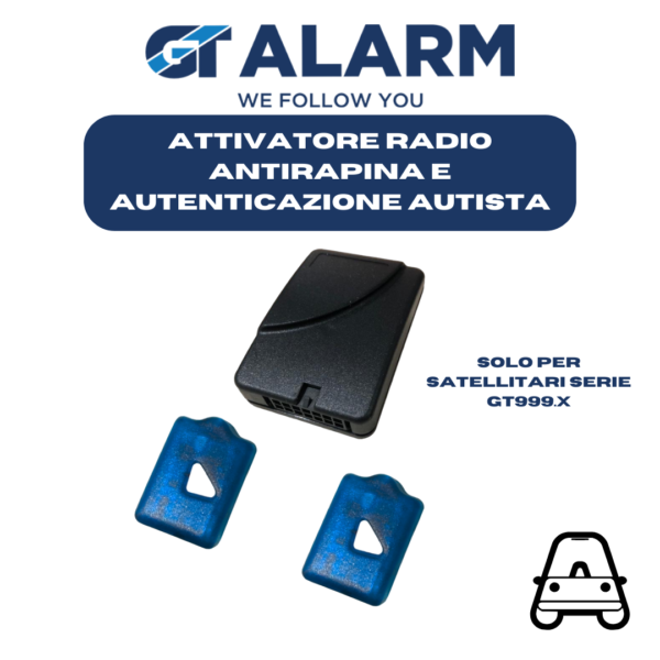 GT940I - MODULO ATTIVATORE RADIO, ANTIRAPINA E AUTENTICAZIONE AUTISTA PER SISTEMI SATELLITARI