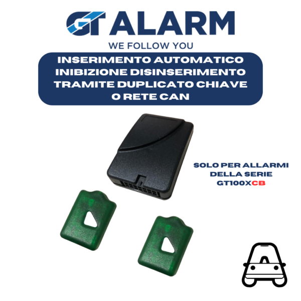 GT940S – MODULO TRANSPONDER DISPONIBILE PER ANTIFURTI DELLA SERIE GT100XCB