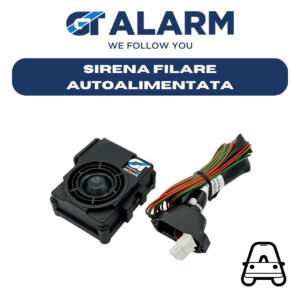 GT944 - SIRENA ELETTRONICA AUTOALIMENTATA FILARE