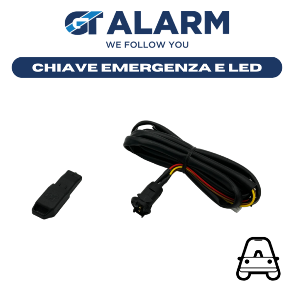 GT969LEDCH - KIT CON CHIAVETTA ELETTRONICA E LETTORE LED