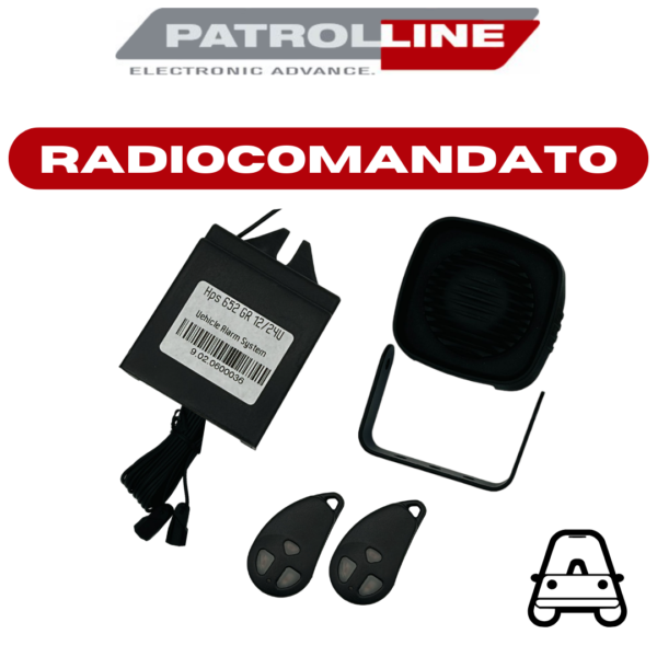 HPS652GR - ALLARME RADIOCOMANDATO 12/24 V CON SIRENA FILARE E ULTRASUONI