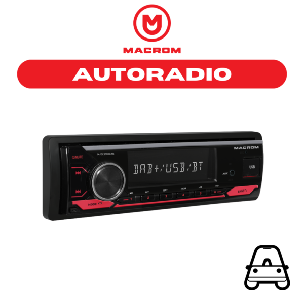 M-DL3300DAB - MACROM SINTOLETTORE AM/FM 1 DAB+, BLUETOOTH, USB E SD