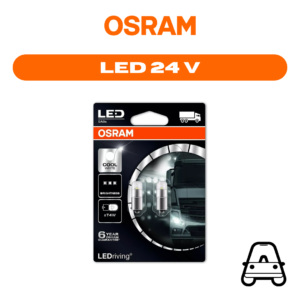 LED OSRAM 3924CW-02B 24V 1W BA9s COOL WHITE