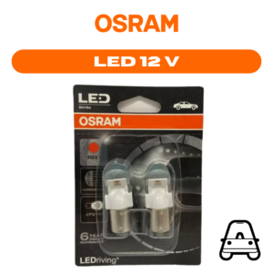 LED OSRAM - P21W -  BAY15s 7556R-02B RED