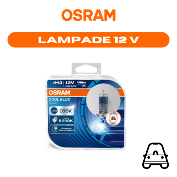 62193CBB-HCB LAMPADA H4 12V 100/90W 5500K COOLBLUE®BOOST OSRAM