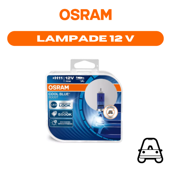 62211CBB-HCB LAMPADA H7 12V 80W 5000K COOLBLUE®BOOST OSRAM