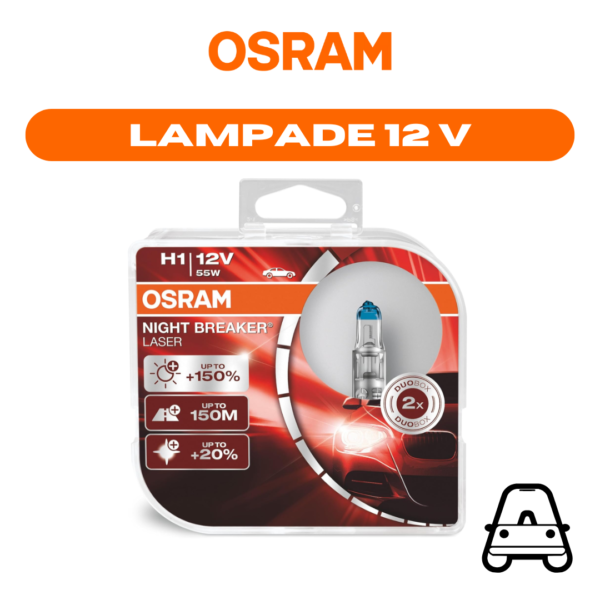 64150NL-HCB LAMPADA H1 12V 55W NIGHTBREAKER®LASER OSRAM