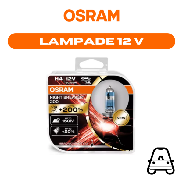 64210NB200-HCB - LAMPADA H7 12V 55W NIGHTBREAKER® 200 DUOBOX OSRAM